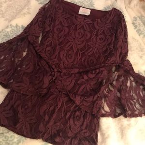 Maroon lace dress!